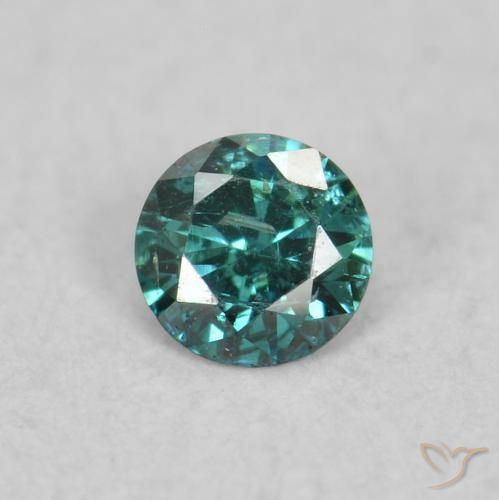 0.06ct Naturale Verde Diamante, Rotondo, VS-SI