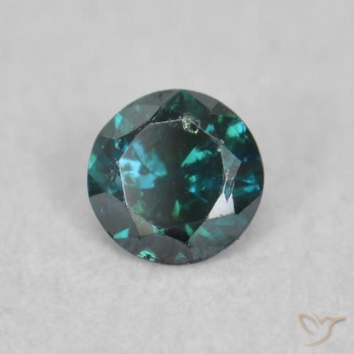 Diamante Blu naturale da 0.06 ct, Rotondo, SI