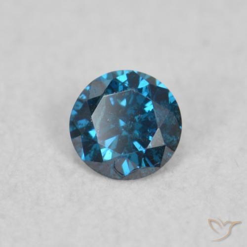 Diamante Blu naturale da 0.05 ct, Rotondo, SI