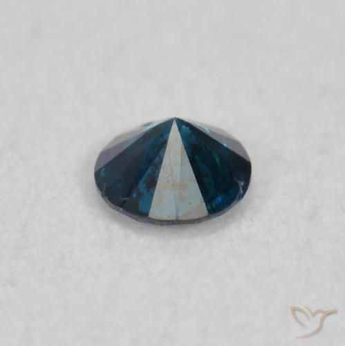 Diamante Blu naturale da 0.05 ct, Rotondo, SI