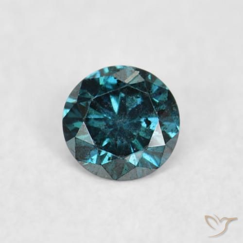 0.05ct Naturale Blu Diamante, Rotondo, VS