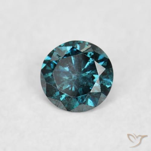 Diamante Blu naturale da 0.05 ct, Rotondo, VS
