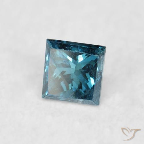 Diamante Blu naturale da 0.05 ct, Quadrato, VS