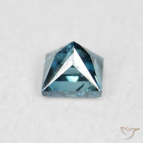 Diamante Blu naturale da 0.05 ct, Quadrato, VS