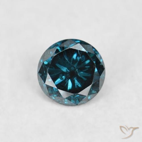 0.05ct Naturale Blu Diamante, Rotondo, VS