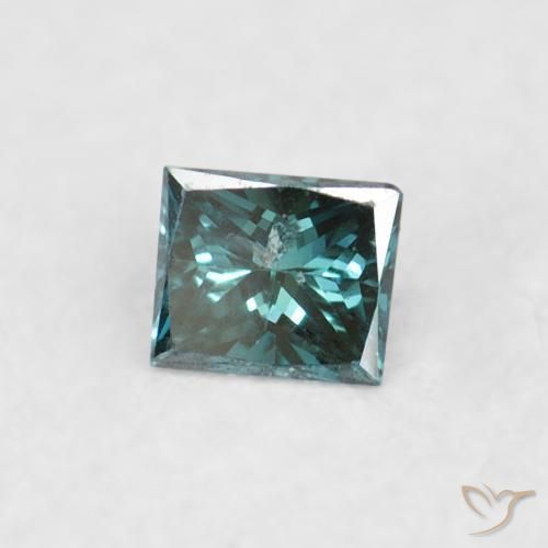 Diamante Blu naturale da 0.03 ct, Quadrato, VS