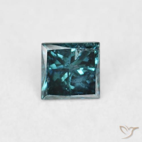 0.06ct Naturale Blu Diamante, Quadrato, VS