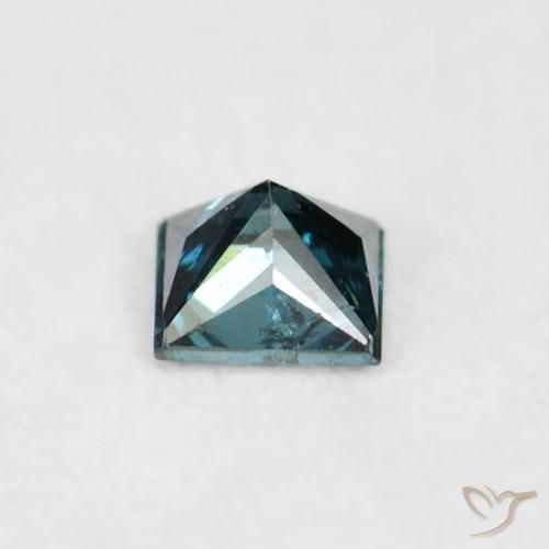 Diamante Blu naturale da 0.06 ct, Quadrato, VS