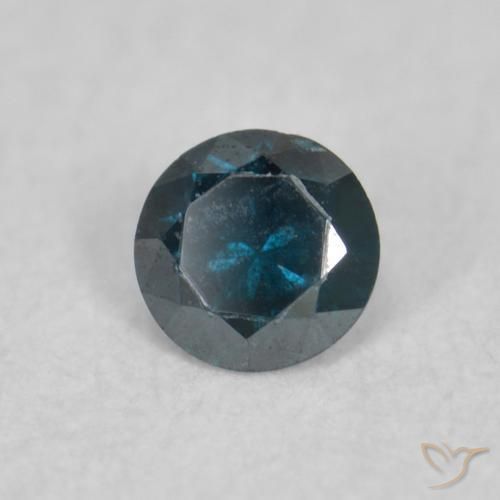 Diamante Blu naturale da 0.04 ct, Rotondo, VS