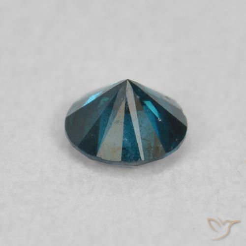 Diamante Blu naturale da 0.04 ct, Rotondo, VS