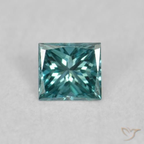 0.03ct Naturale Verde Diamante, Quadrato, VVS-VS