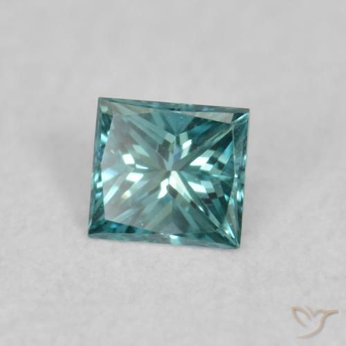 Diamante Verde naturale da 0.03 ct, Quadrato, VVS-VS