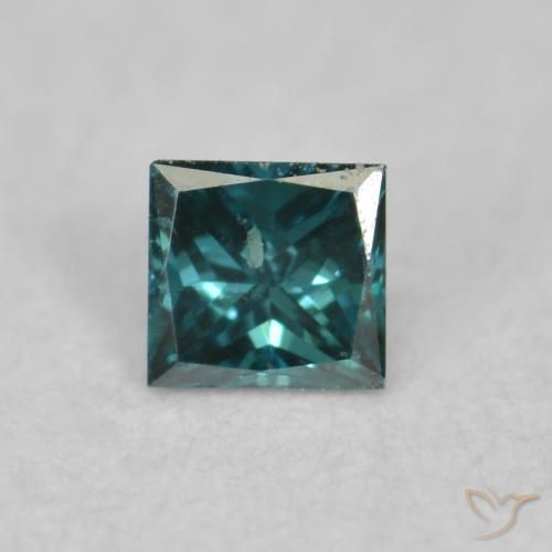 0.03ct Naturale Blu Diamante, Quadrato, VVS-VS
