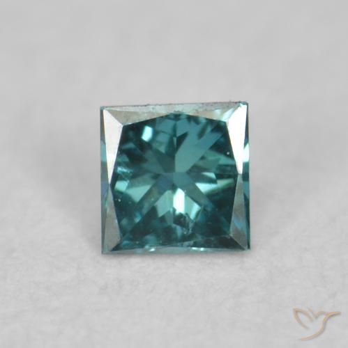 0.04ct Naturale Verde Diamante, Quadrato, VVS-VS