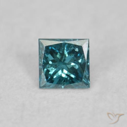 0.02ct Naturale Blu Diamante, Quadrato, VVS-VS