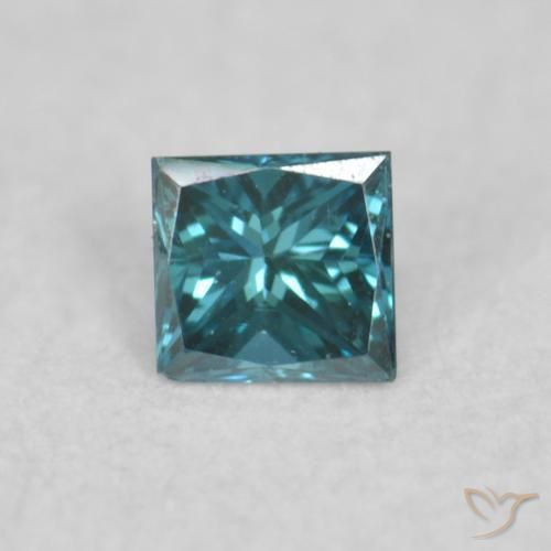 0.04ct Naturale Blu Diamante, Quadrato, VVS-VS