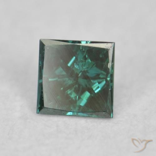 Diamante Verde naturale da 0.06 ct, Quadrato, VVS-VS