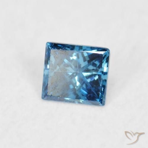 Diamante Blu naturale da 0.05 ct, Quadrato, VVS-VS