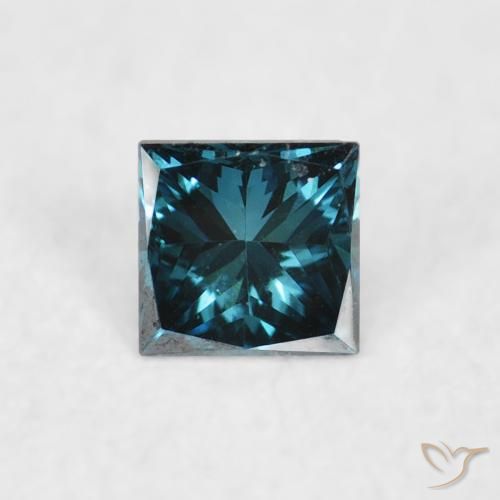 0.07ct Naturale Blu Diamante, Quadrato, VS-SI