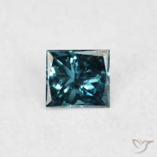 0.03ct Naturale Blu Diamante, Quadrato, VVS-VS