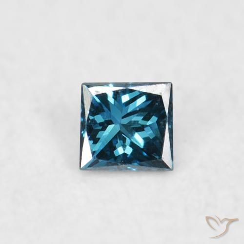 0.02ct Naturale Blu Diamante, Quadrato, VVS-VS