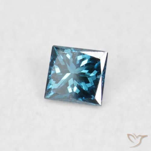 Diamante Blu naturale da 0.02 ct, Quadrato, VVS-VS