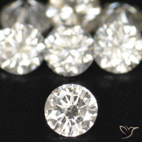 0.04ct L Diamante Pietre preziose, Rotondo, VS-SI