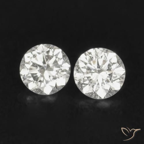 0.05ctw Naturale H Diamante, Rotondo, VS