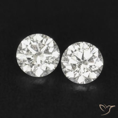 0.04ctw Naturale H Diamante, Rotondo, VS