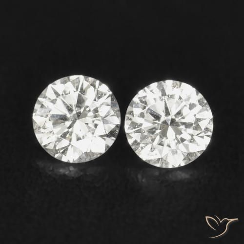 0.06ctw Naturale H Diamante, Rotondo, VS-SI