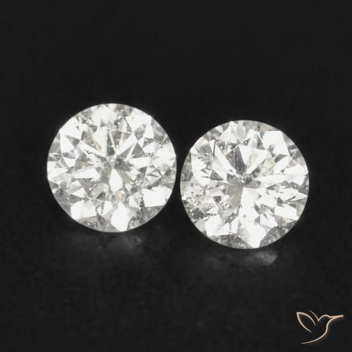 0.07ctw Naturale H Diamante, Rotondo, VS-SI