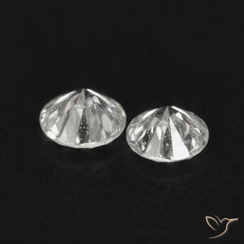 Gemme di Diamante I naturale da 0.05 ct, Rotondo, VS-SI