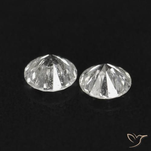 Gemme di Diamante H naturale da 0.05 ct, Rotondo, VS-SI