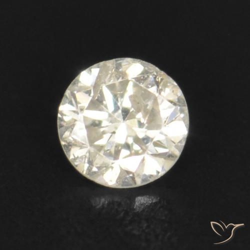 0.03ct Naturale K Diamante, Rotondo, VS-SI