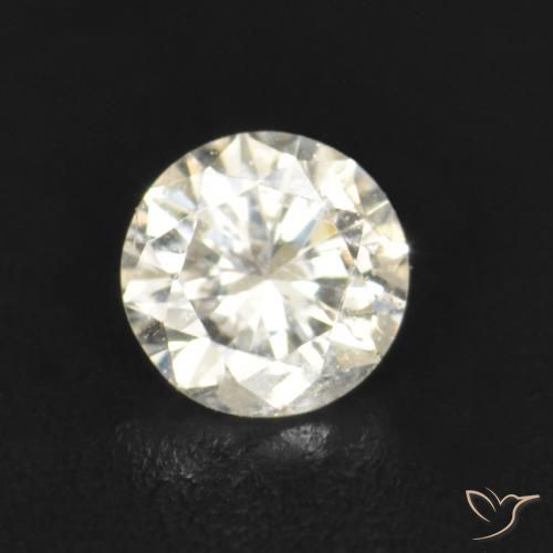 0.07ct Naturale K Diamante, Rotondo, VS-SI