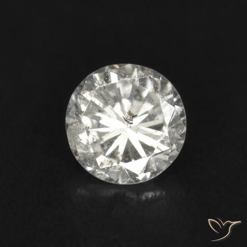 0.11ct Naturale I Diamante, Rotondo, VS-SI