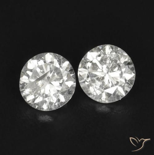 0.18ctw Naturale H Diamante, Rotondo, SI