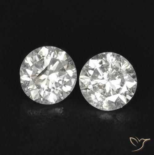 Gemme di Diamante H naturale da 0.18 ct, Rotondo, SI