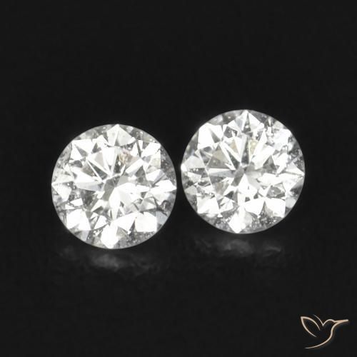 0.05ctw Naturale H Diamante, Rotondo, VS