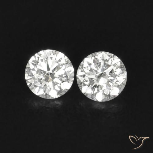 0.03ctw Naturale H Diamante, Rotondo, VS