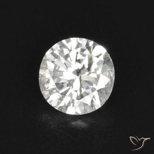 0.11ct Naturale H Diamante, Rotondo, SI
