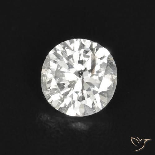 Diamante H naturale da 0.11 ct, Rotondo, SI