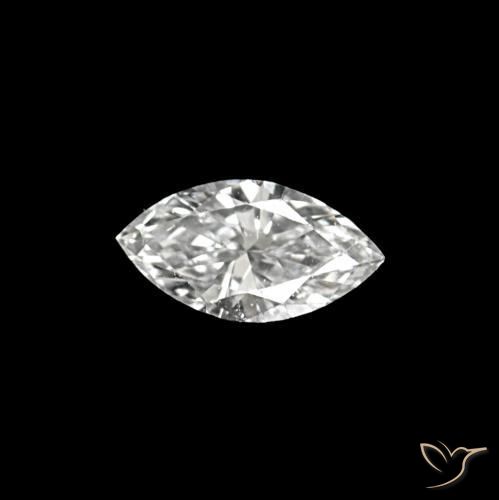 Diamante D naturale da 0.06 ct, Taglio marquise, VVS