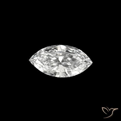 Diamante D naturale da 0.06 ct, Taglio marquise, VVS