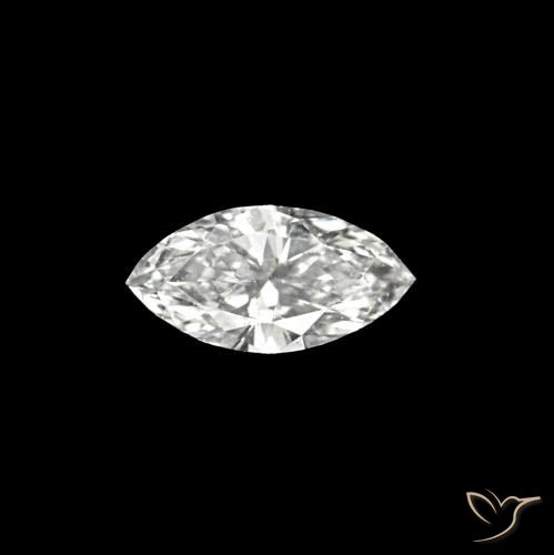 0.07ct D Diamante, Taglio marquise, VVS