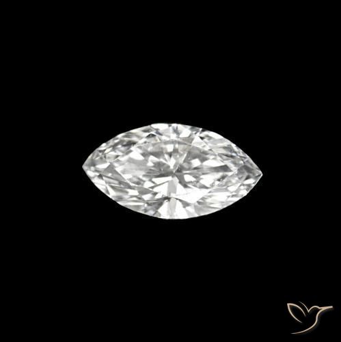 Diamante D naturale da 0.07 ct, Taglio marquise, VVS