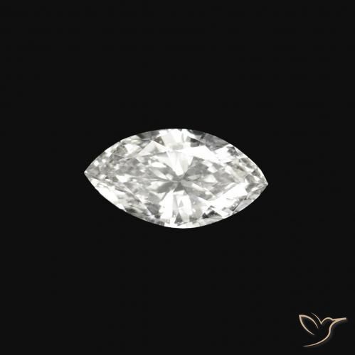 Diamante E naturale da 0.07 ct, Taglio marquise, VVS