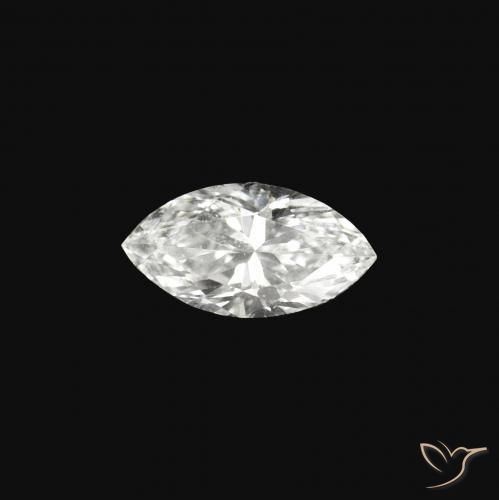 Diamante E naturale da 0.09 ct, Taglio marquise, VVS