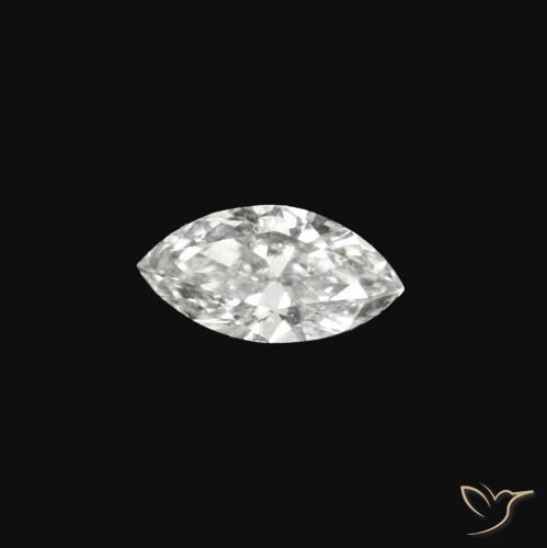 Diamante E naturale da 0.06 ct, Taglio marquise, VVS