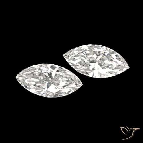 Gemme di Diamante H naturale da 0.12 ct, Taglio marquise, VVS
